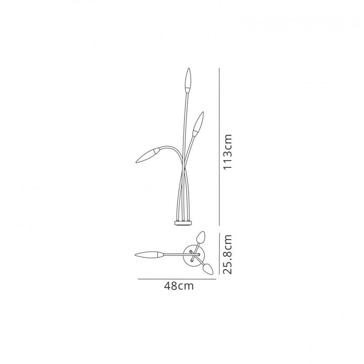 Mantra M6546 Espiga Floor Lamp IP65 Anthracite