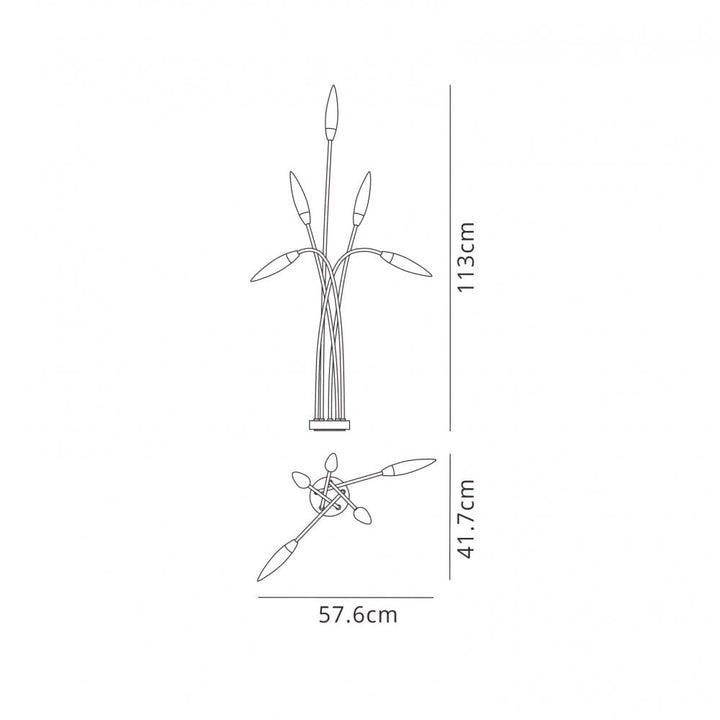 Mantra M6547 Espiga Floor Lamp IP65 Anthracite