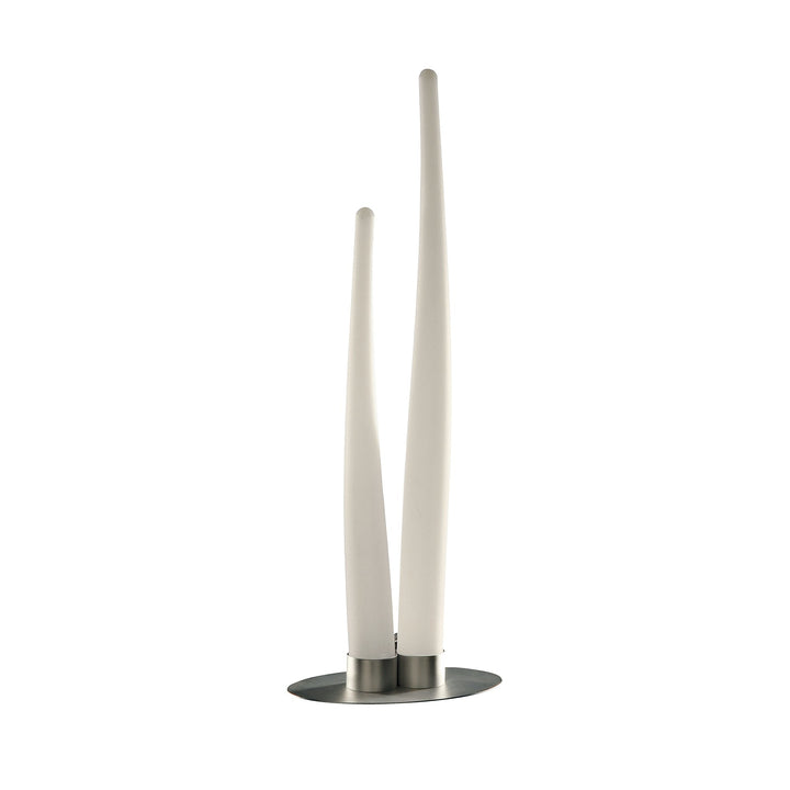 Mantra M1681 Estalacta Table Lamp 2 Light Indoor Silver/Opal White