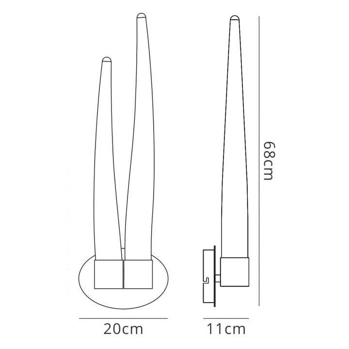 Mantra M1694 Estalacta Wall Lamp Opal White Outdoor