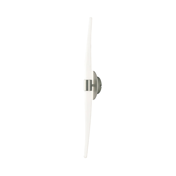 Mantra M1695 Estalacta Wall Lamp 2 Light GU10 Line Indoor/Outdoor Silver/Opal White