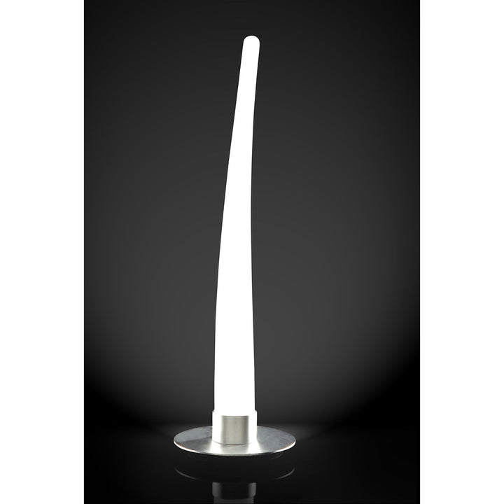 Mantra M1730 Estalacta Table Lamp 1 Light GU10 Indoor/Outdoor Silver/Opal White