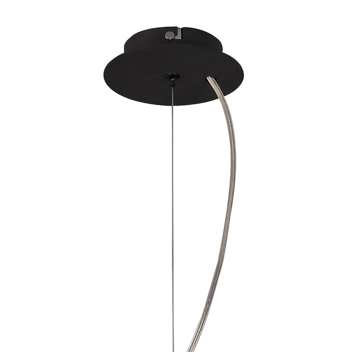 Mantra M1153/BS Eve Pendant 3 Light Anthracite Black Shade
