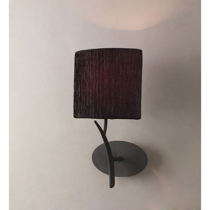 Mantra M1154/BS Eve Wall 1 Light Anthracite Black Shade