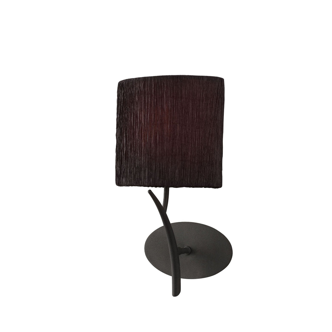 Mantra M1154/S/BS Eve Wall 1 Light Anthracite Black Shade Switched