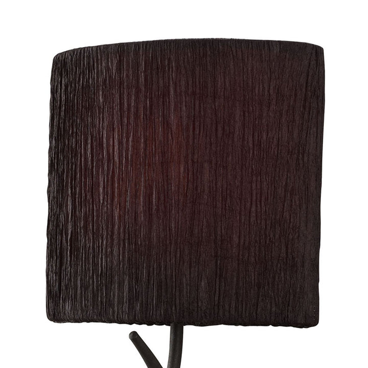 Mantra M1154/S/BS Eve Wall 1 Light Anthracite Black Shade Switched