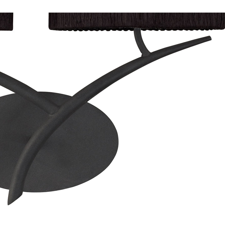 Mantra M1155/S/BS Eve Wall 2 Light Anthracite Black Shade Switched