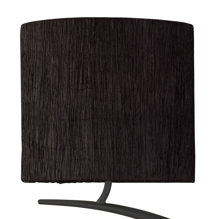 Mantra M1155/S/BS Eve Wall 2 Light Anthracite Black Shade Switched