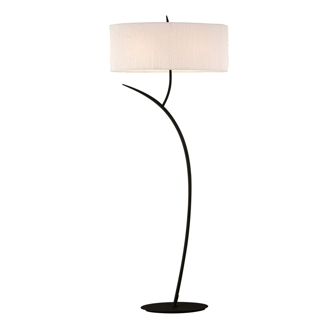 Mantra M1159 | Eve Floor Lamp | Anthracite with White Oval Shade