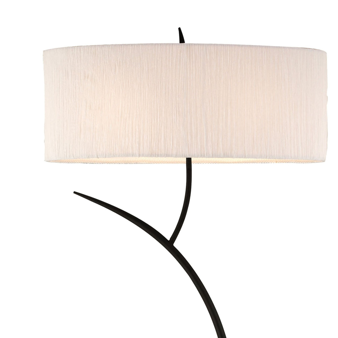 Mantra M1159 | Eve Floor Lamp | Anthracite with White Oval Shade