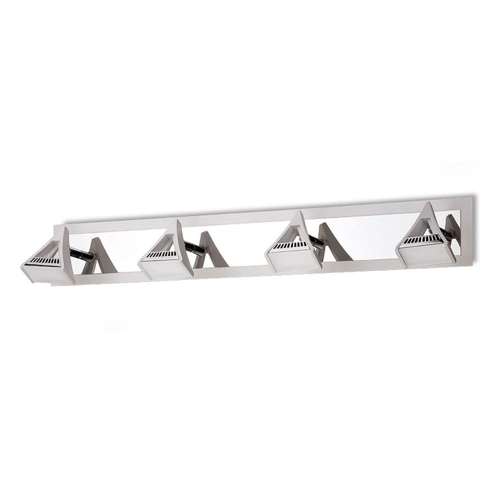 Mantra M8103/1 Filippo Linear Spot Light 4 Light LED 20W Matt White/Polished Chrome