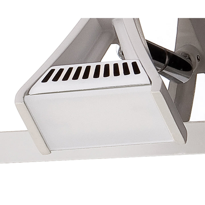 Mantra M8103/1 Filippo Linear Spot Light 4 Light LED 20W Matt White/Polished Chrome