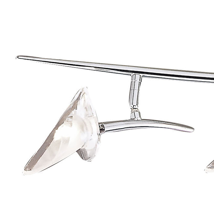 Mantra M0318 Flavia Linear Spot Light 4 Light G9 Adjustable Heads Polished Chrome