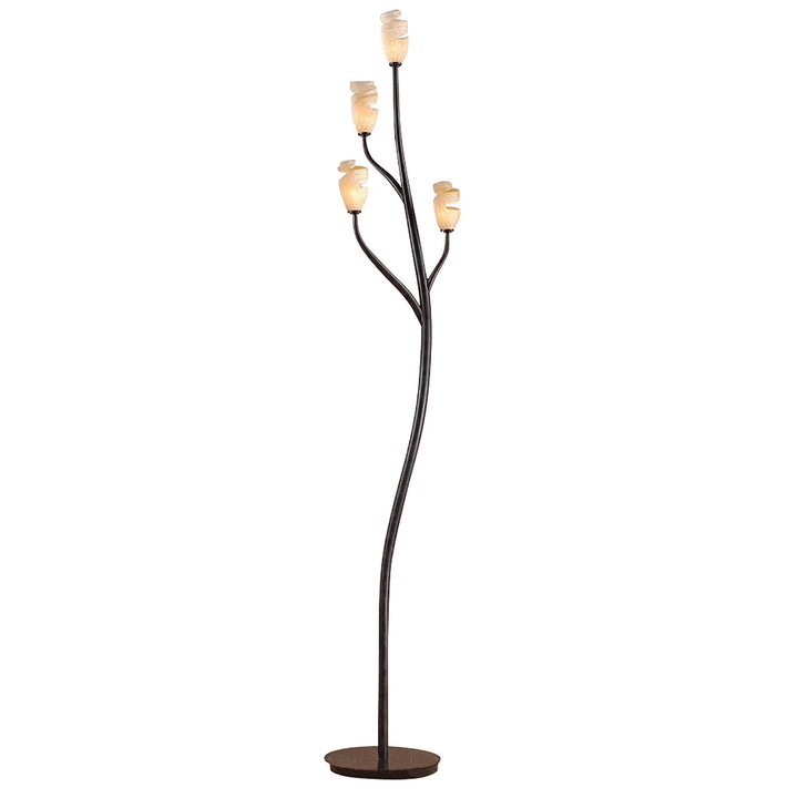 Mantra M3130 Forest Floor Lamp 4 Light G9 Brown/Black Oxide