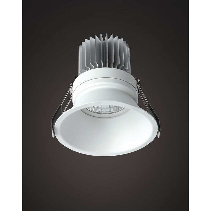 Mantra MC0072 Formentera Recessed Downlight 8.2cm Round 7W COB LED Matt White