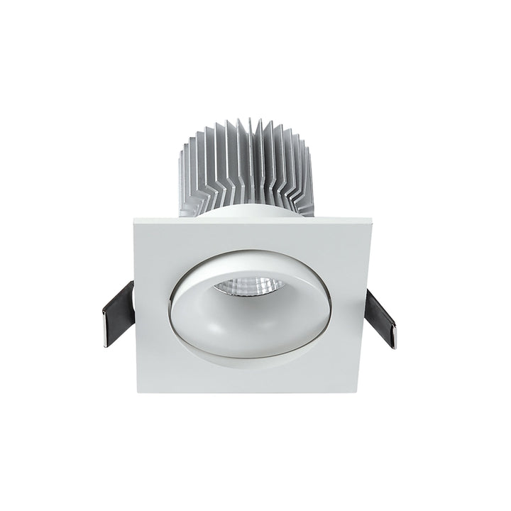 Mantra MC0079 Formentera Recessed Swivel Downlight 8cm Square 7W COB LED Matt White