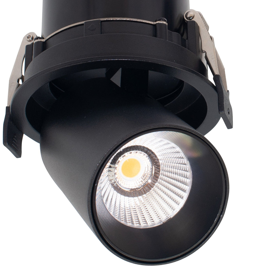 Mantra M7832 Garda Retractable Recessed Swivel Spotlight 12W Black