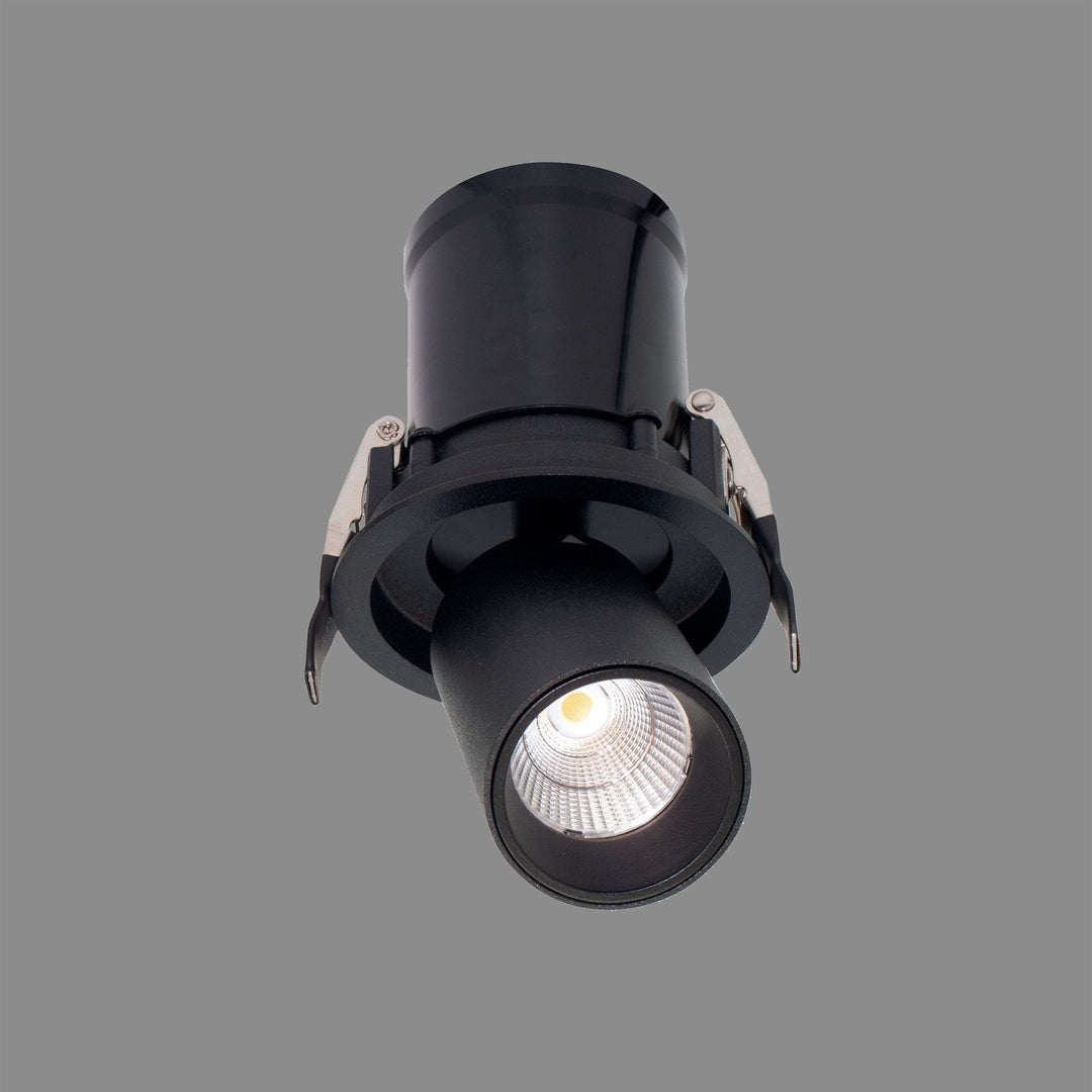 Mantra M7831 Garda Retractable Recessed Swivel Spotlight 7W Black