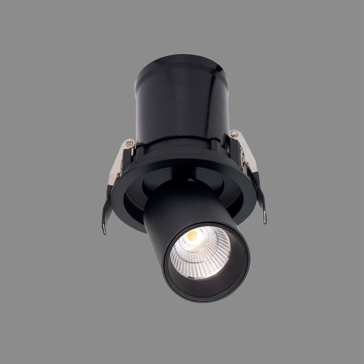 Mantra M7831 Garda Retractable Recessed Swivel Spotlight 7W Black