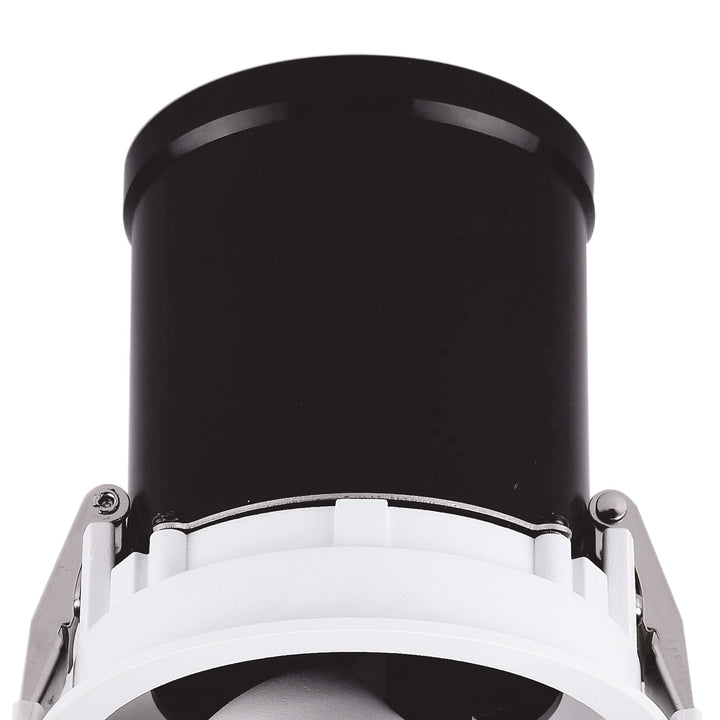 Mantra M6403 Garda Retractable Recessed Swivel Spotlight 12W Matt White & Black