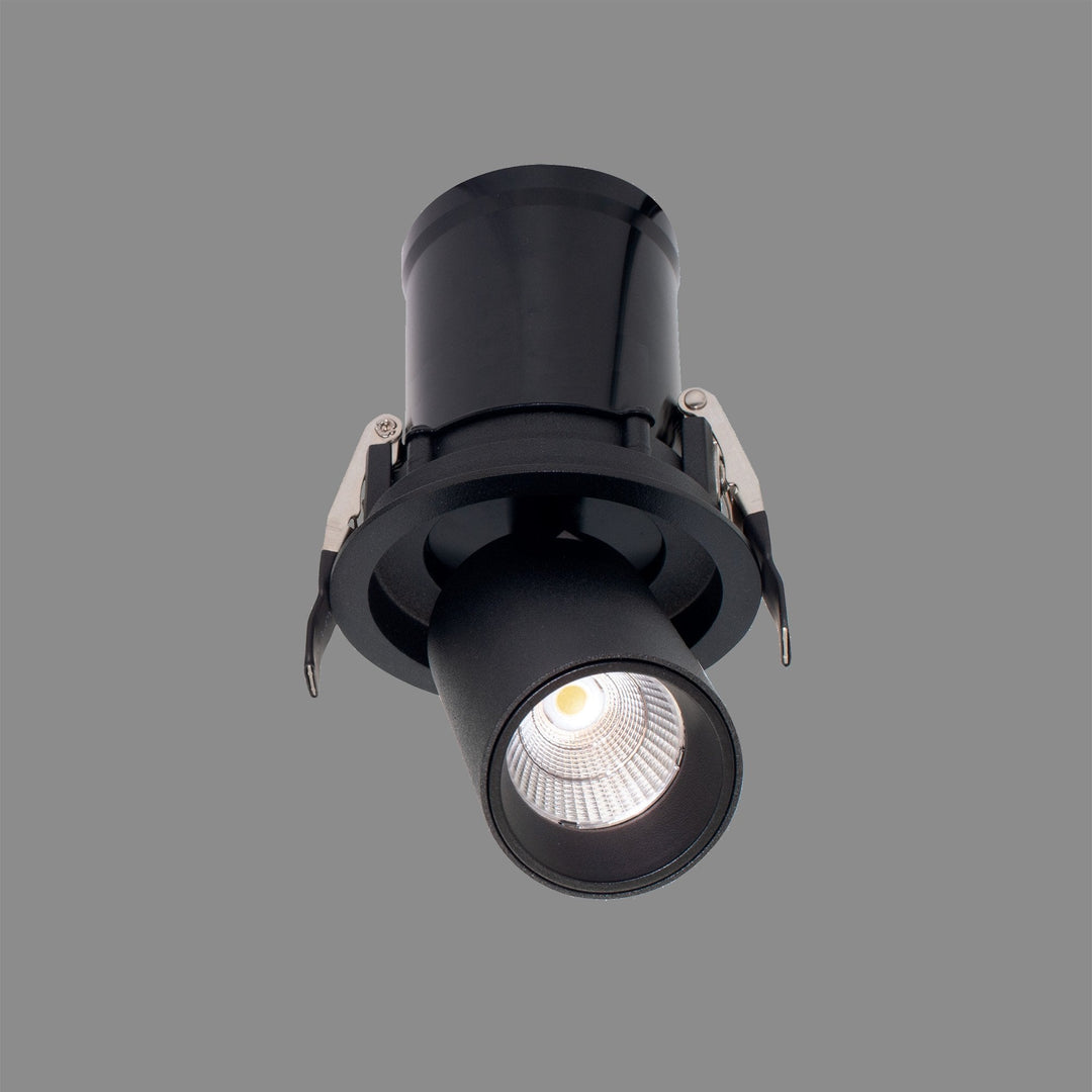 Mantra M7833 Garda Retractable Recessed Swivel Spotlight 7W Black