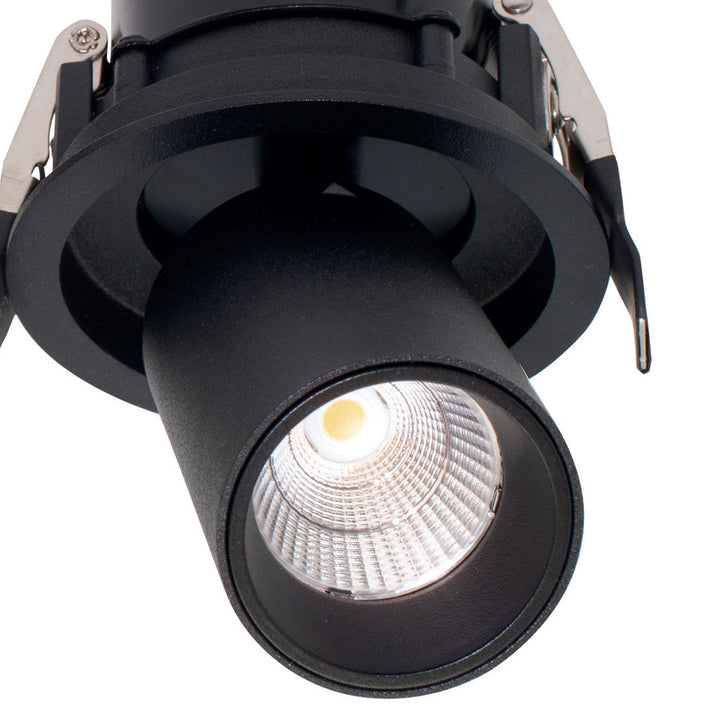 Mantra M7833 Garda Retractable Recessed Swivel Spotlight 7W Black