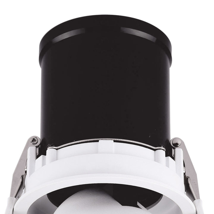 Mantra M6402 Garda Retractable Recessed Swivel Spotlight 12W Matt White & Black