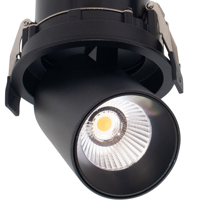 Mantra M7834 Garda Retractable Recessed Swivel Spotlight 12W Black
