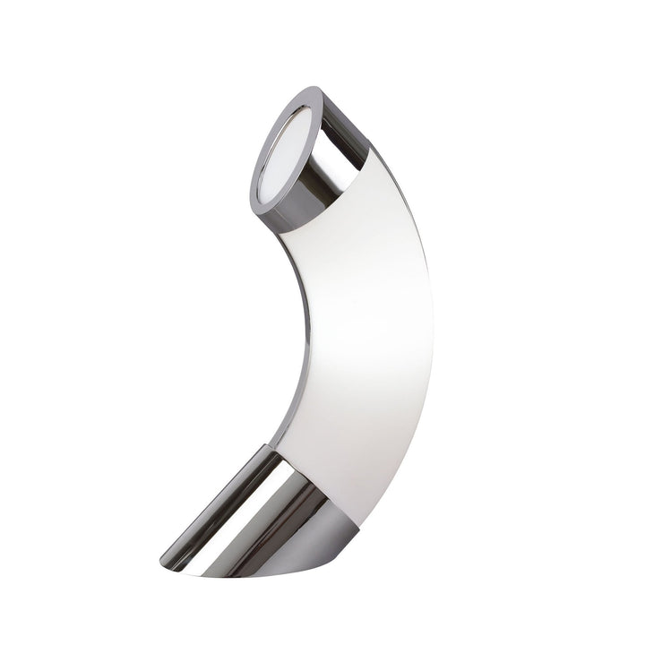 Mantra M8654/1 Guss Table Lamp GU10 1 Light Polished Chrome/White Acrylic