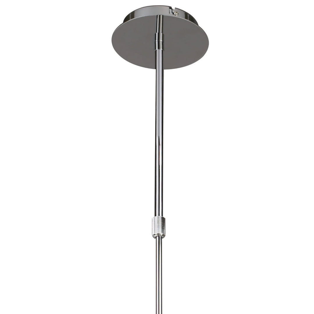 Mantra M8650/1 Guss Rectangular Pendant Convertible To Semi Flush 2 Arm GU10 4 Light Bar Polished Chrome/White Acrylic