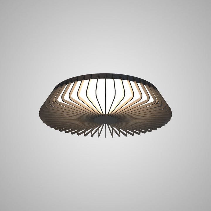 Mantra M7968 Himalaya 53cm Round Ceiling (Light Only) 56W LED Remote Control Black