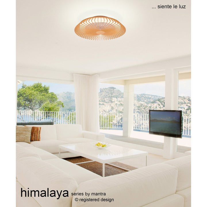 Mantra M7968 Himalaya 53cm Round Ceiling (Light Only) 56W LED Remote Control Black