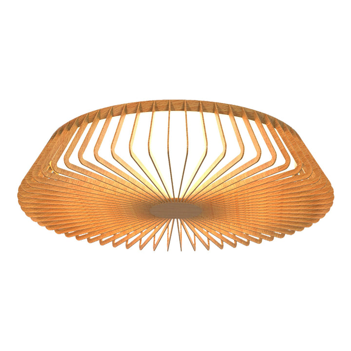 Mantra M7964 Himalaya 63cm Round Ceiling (Light Only) 80W LED Remote Control Wood