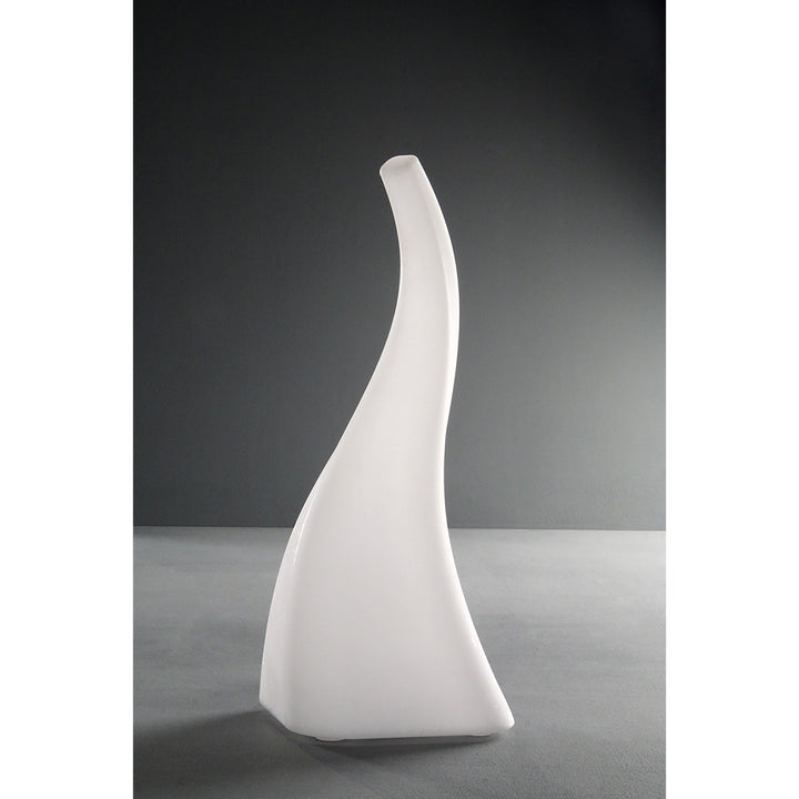 Mantra M1324 Flame Table Lamp 1 Light E27 Small Outdoor Opal White