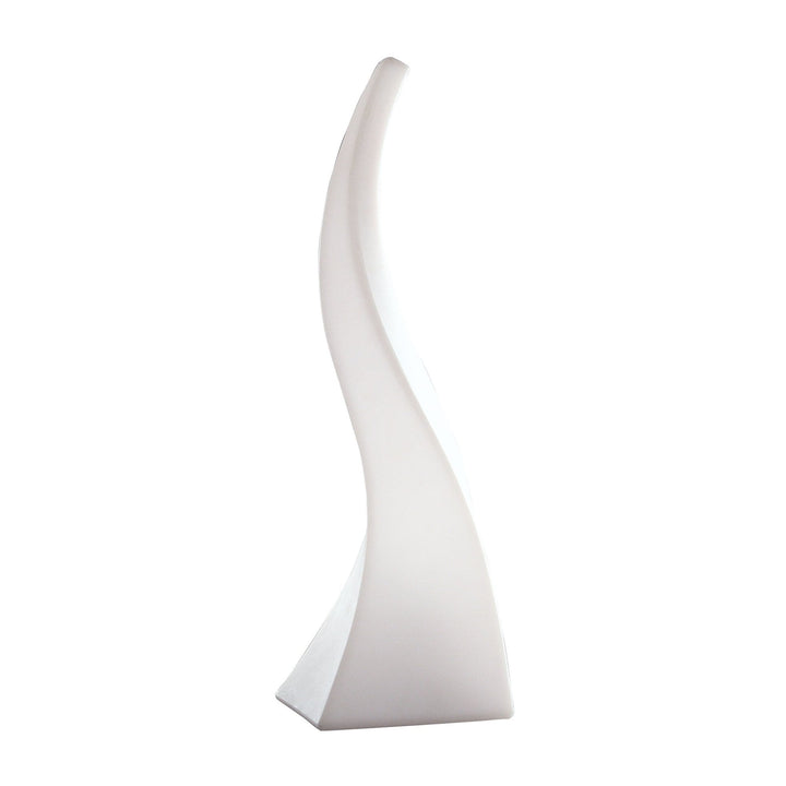 Mantra M1327 Flame Table Lamp 1 Light E27 Large Indoor Opal White