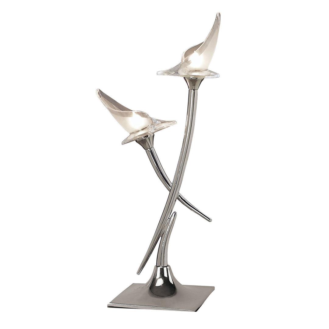 Mantra M0310 Flavia Table Lamp 2 Light G9 Polished Chrome