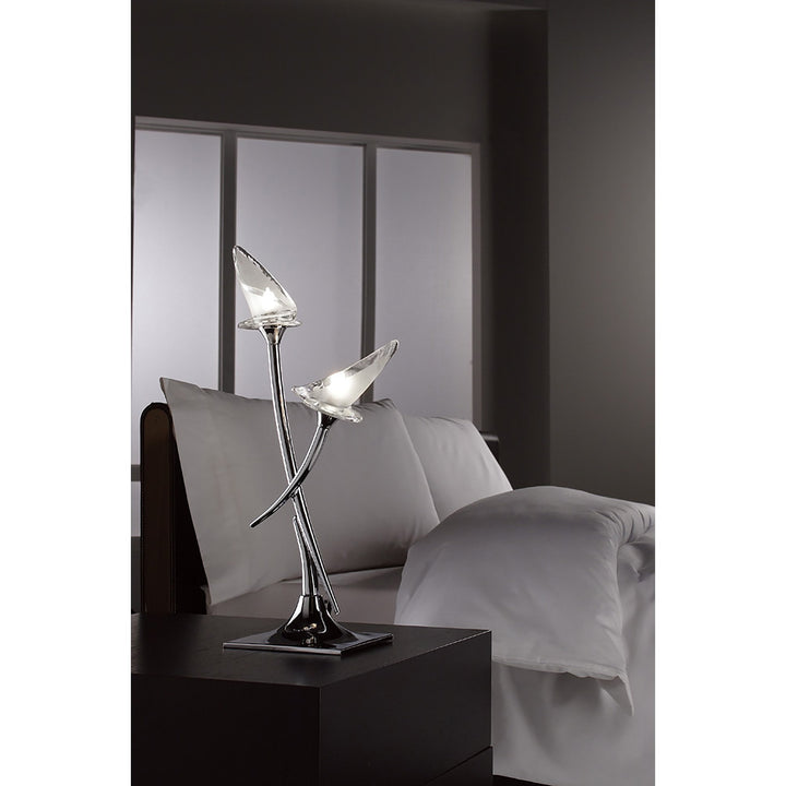 Mantra M0310 Flavia Table Lamp 2 Light G9 Polished Chrome