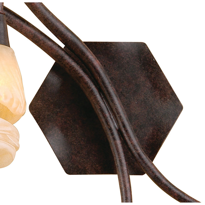 Mantra M3205/S/L Gaudi Wall Lamp Left Switched 2 Light G9 Brown/Black Oxide