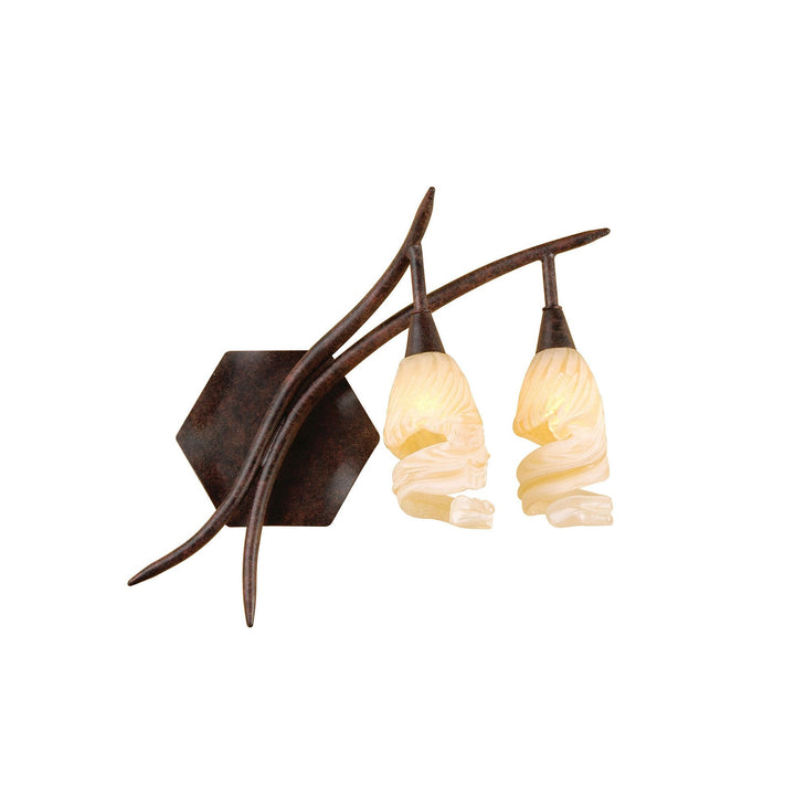 Mantra M3205 Gaudi Wall Lamp Right 2 Light G9 Brown/Black Oxide