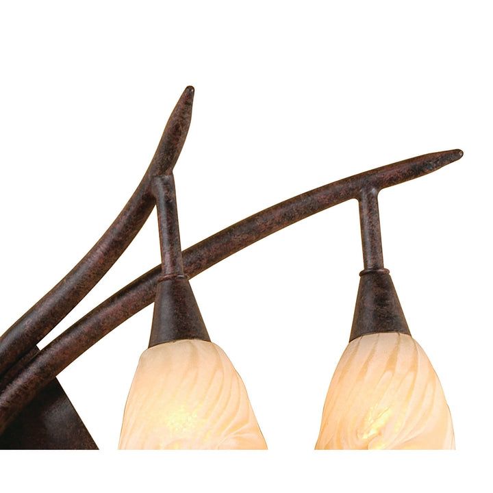 Mantra M3205 Gaudi Wall Lamp Right 2 Light G9 Brown/Black Oxide