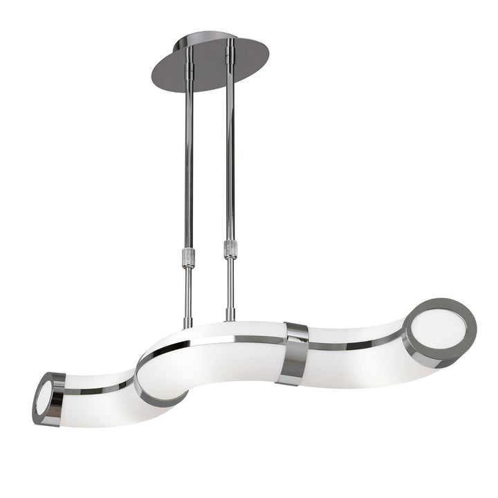 Mantra M0652 Guss Telescopic E27 3 Light E27 Bar Polished Chrome White Acrylic