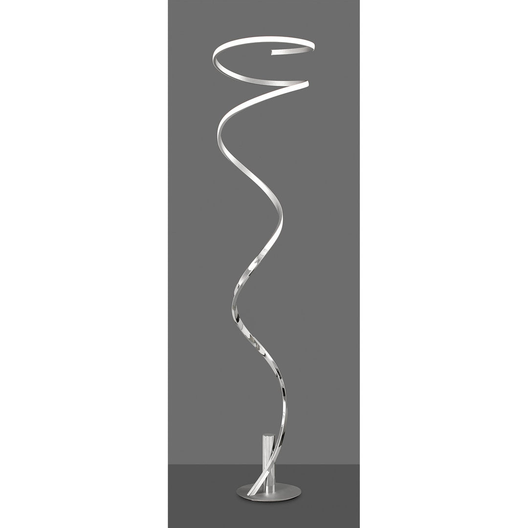 Mantra M6100 Helix Floor Lamp Silver