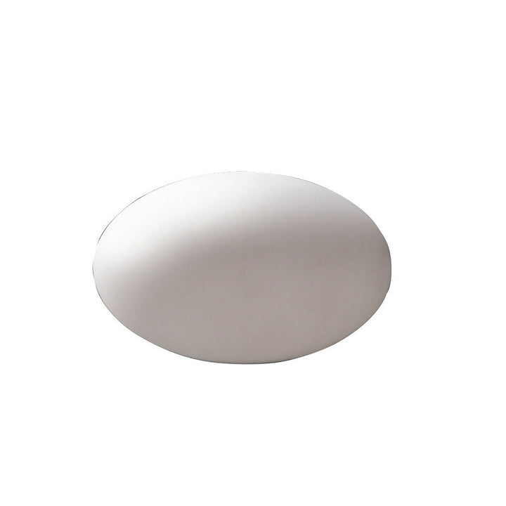 Mantra M1331 Huevo Oval Table Lamp 1 Light CFL In Line Switch Indoor Opal White