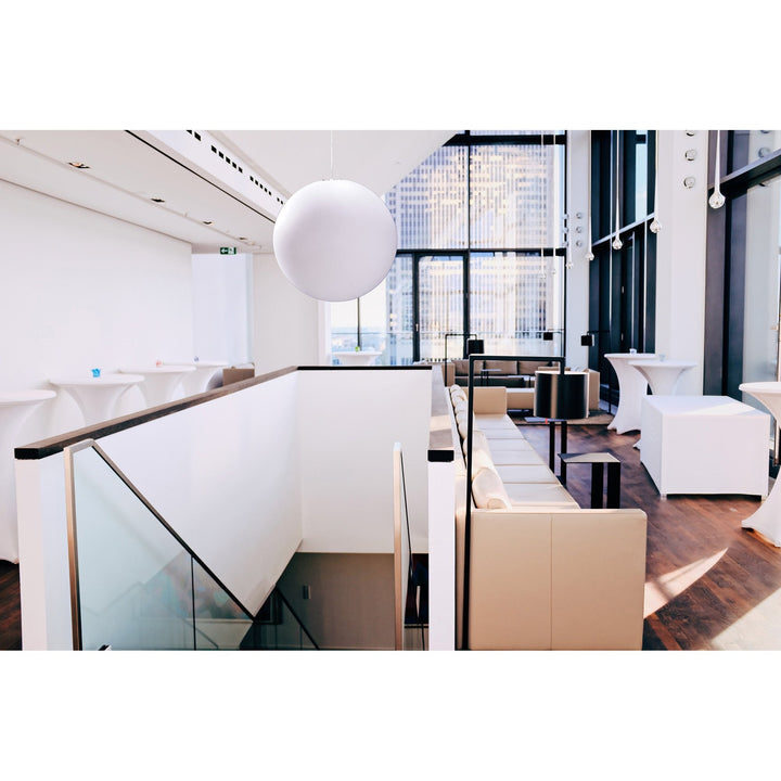 Mantra M1388 Huevo Ball Table Lamp 1 Light E27 Small Outdoor Opal White