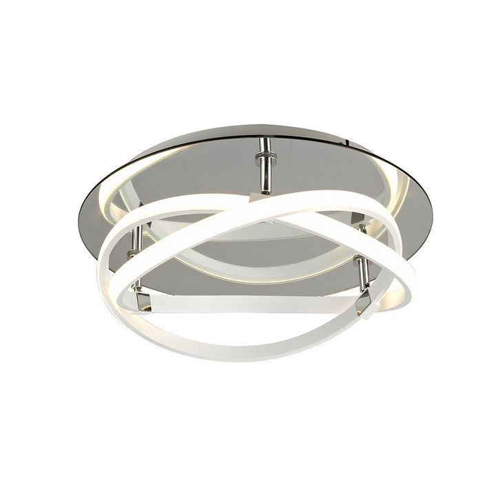 Mantra M5992K Infinity Blanco Flush 30W LED White/White Acrylic/Clear Mirror