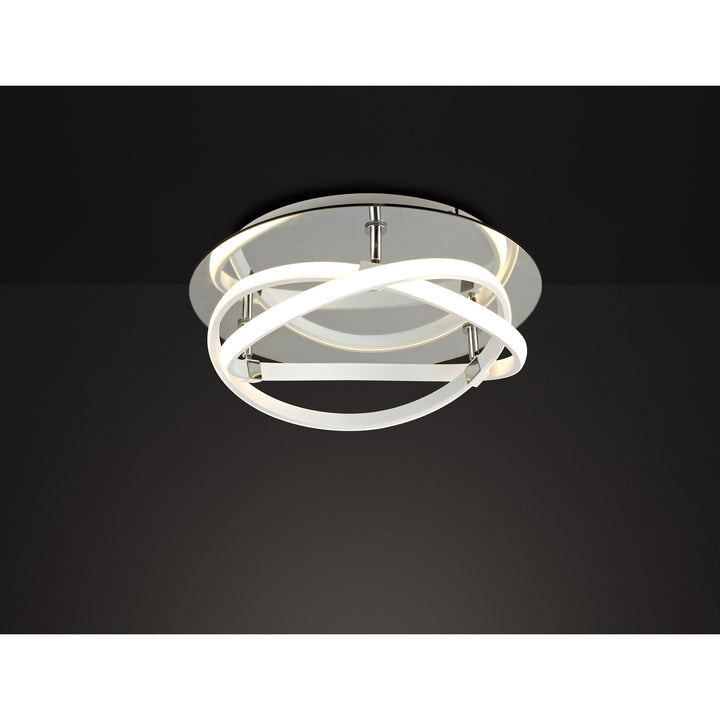 Mantra M5992K Infinity Blanco Flush 30W LED White/White Acrylic/Clear Mirror