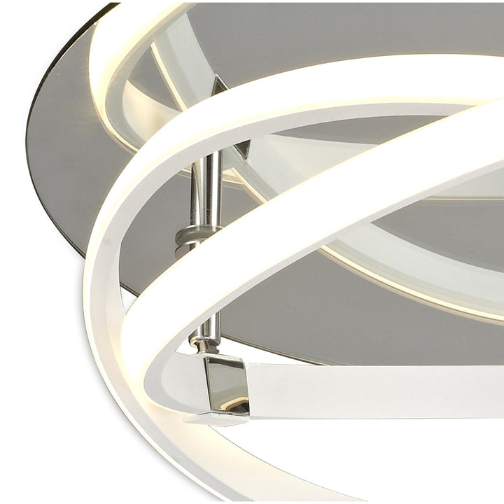 Mantra M5992K Infinity Blanco Flush 30W LED White/White Acrylic/Clear Mirror