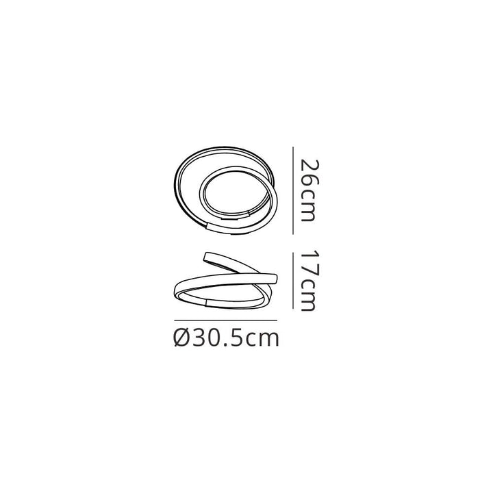 Mantra M5994K Infinity Blanco Table Lamp 12W LED White/White Acrylic