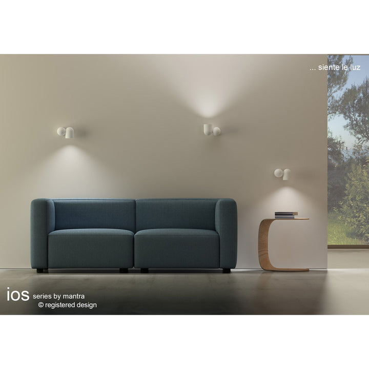 Mantra M7295 Ios Adjustable Spotlight Wall Lamp 1 Light Black