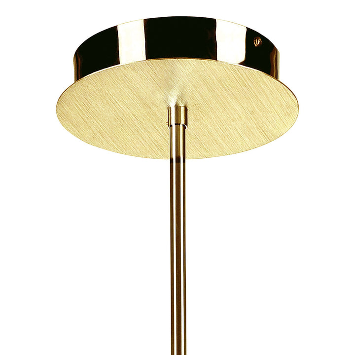 Mantra M8272/1 Juno Telescopic 5 Light 30W LED Satin Gold/Frosted Acrylic/Gold